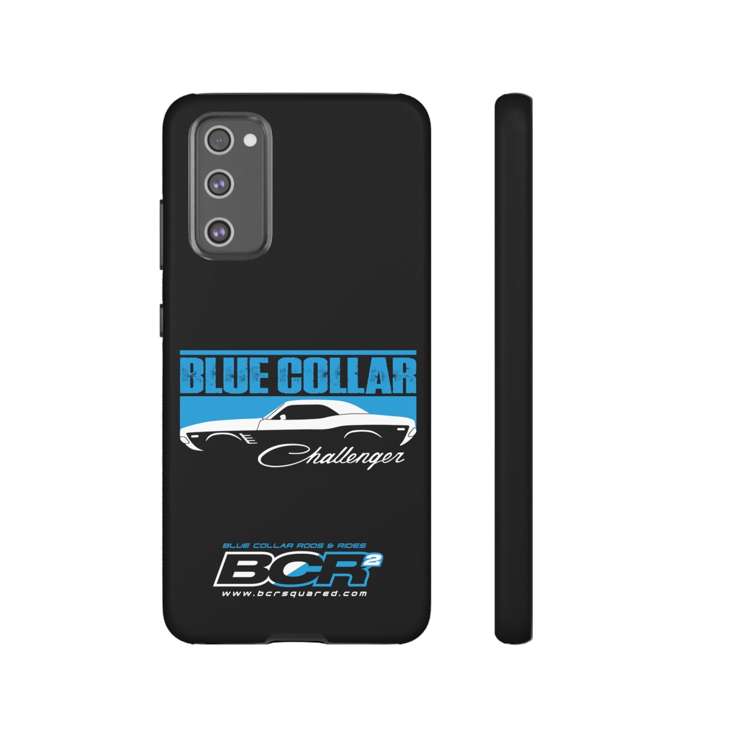 Blue Collar Challenger Black Phone Cases