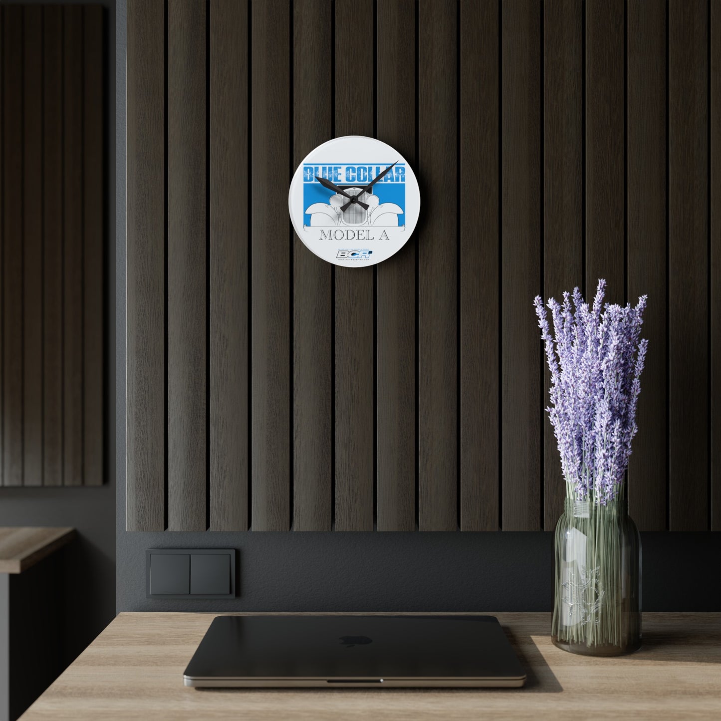 Blue Collar Model A Wall Clock