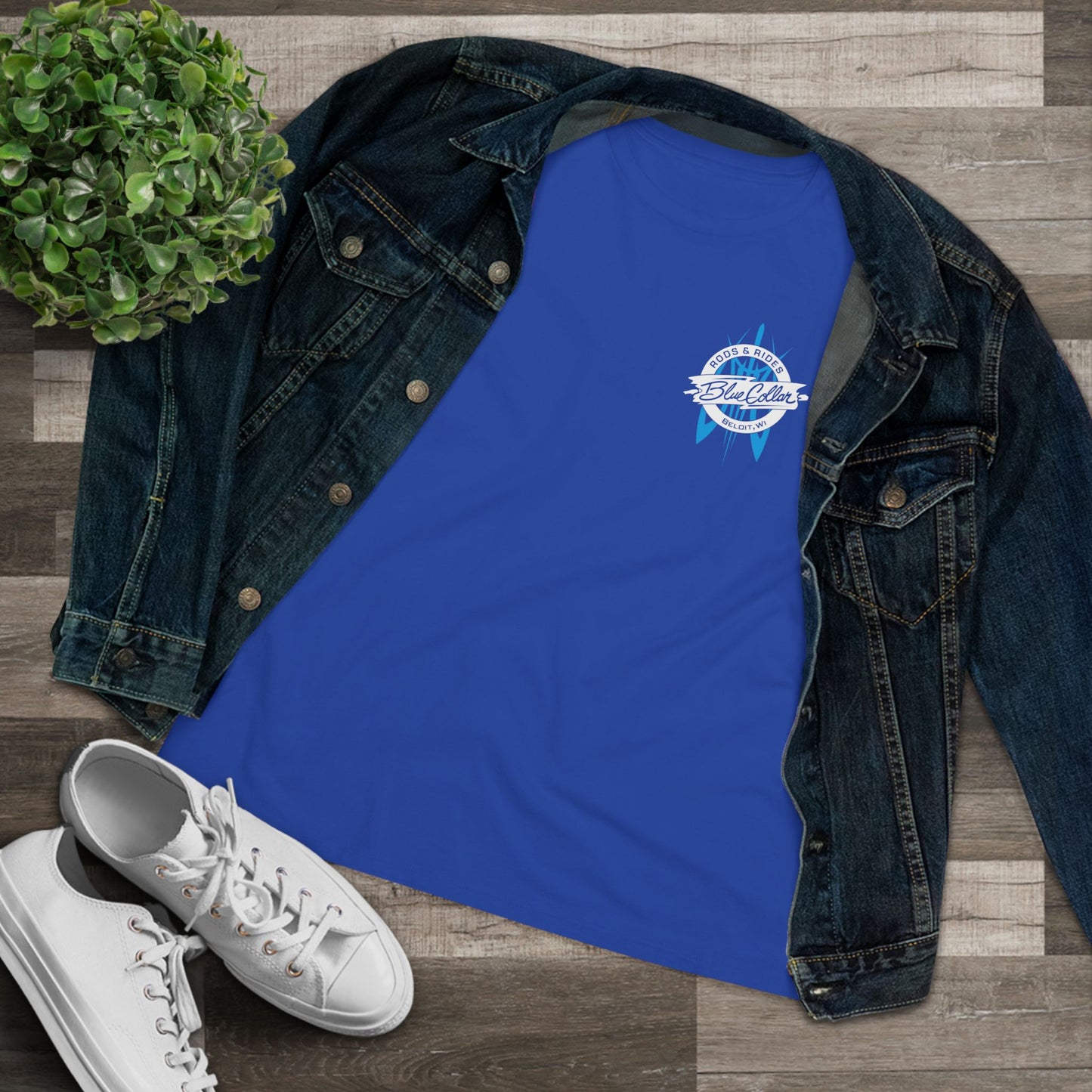 Blue Collar Pinstripe Women's Tee