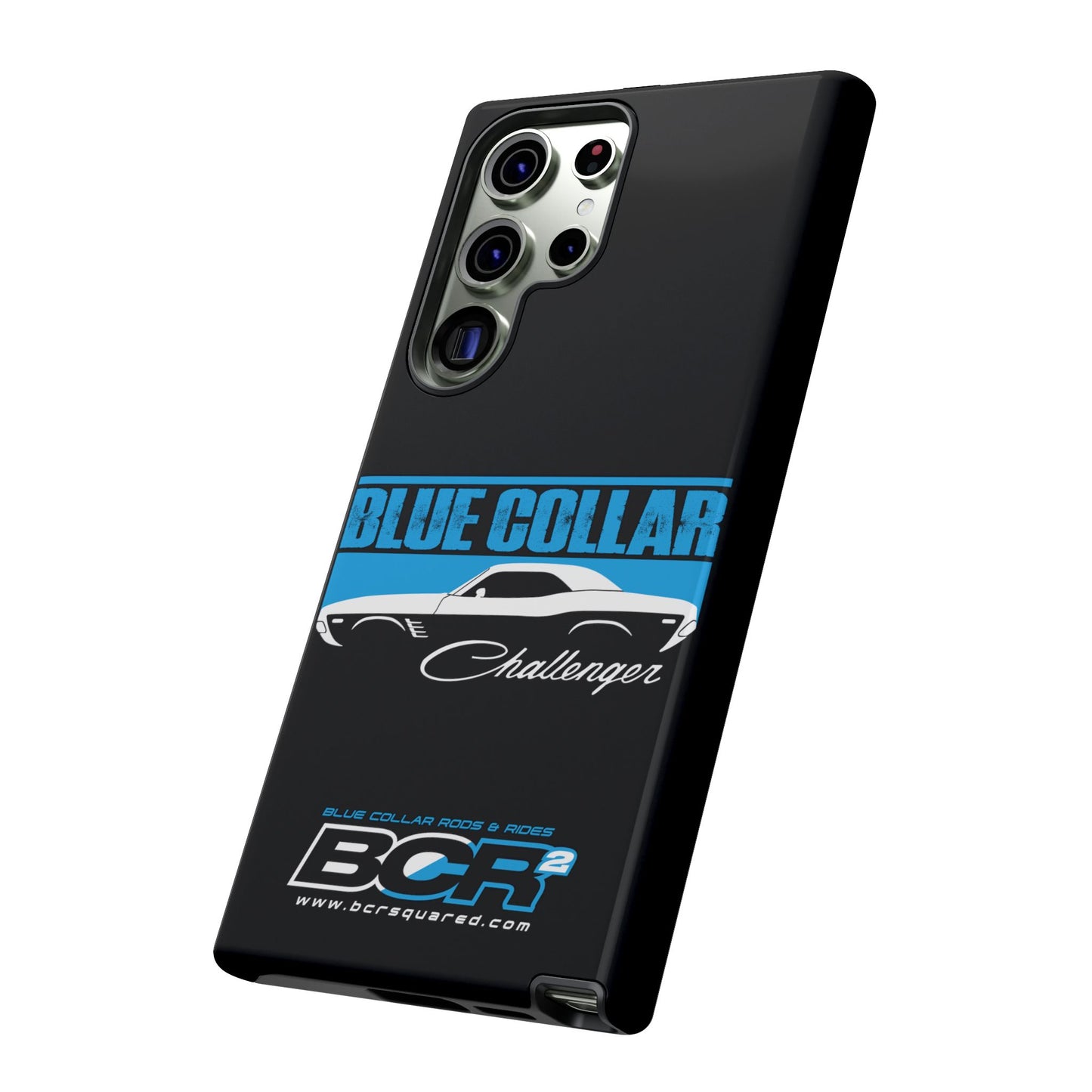 Blue Collar Challenger Black Phone Cases