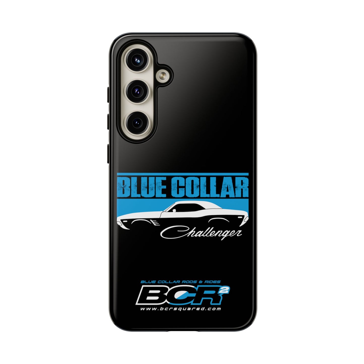 Blue Collar Challenger Black Phone Cases