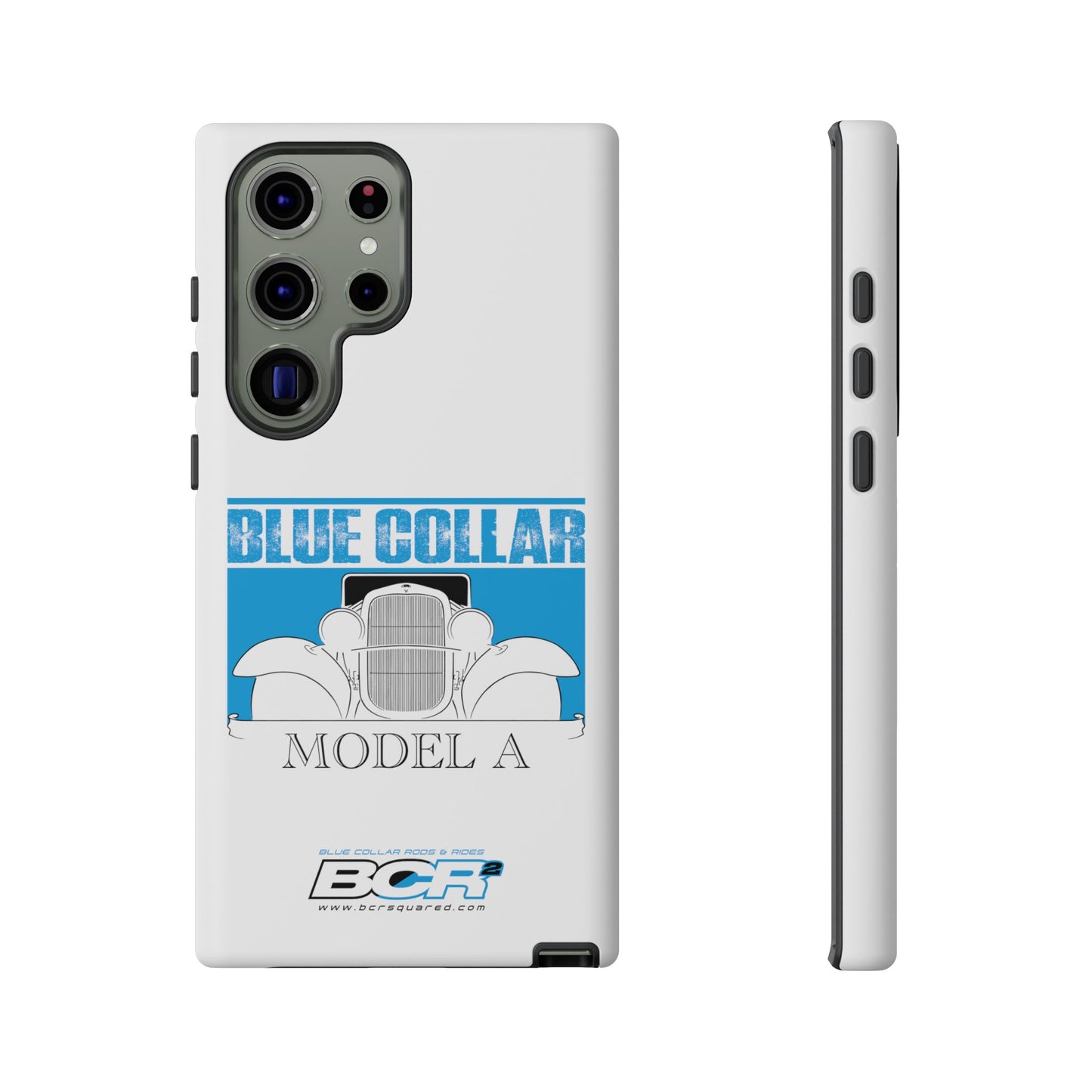 Blue Collar Model A White Phone Case