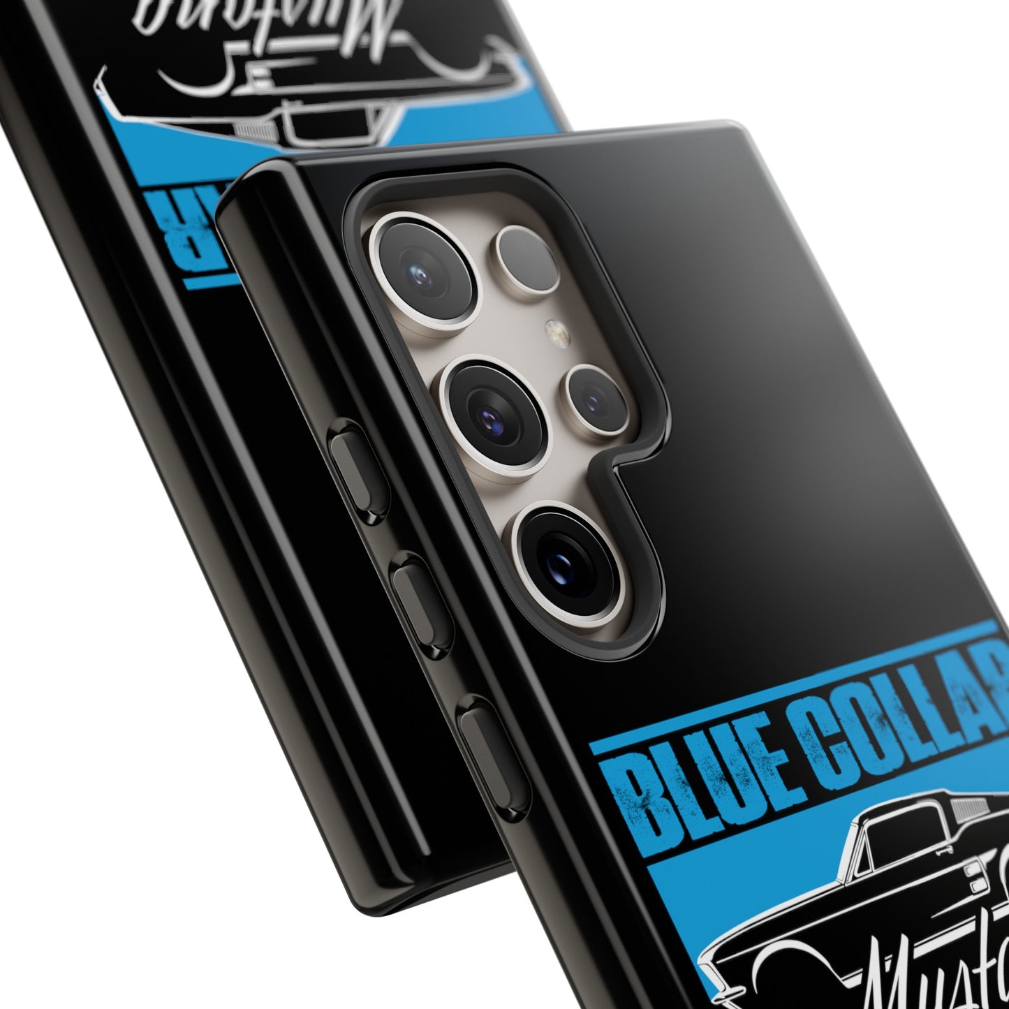 Blue Collar Mustang Black Phone Case