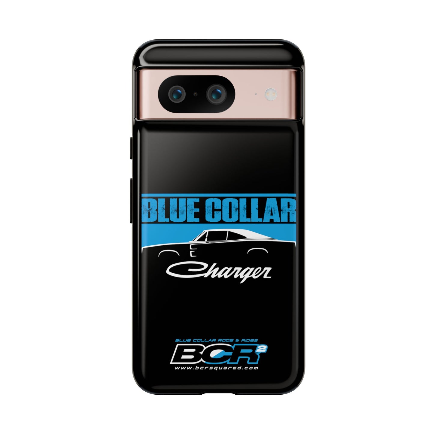 Blue Collar Charger Black Phone Cases