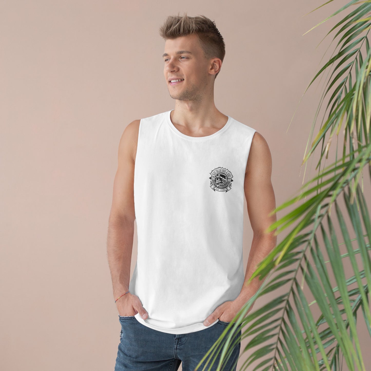 Blue Collar Skull 1 Unisex Sleeveless Tee