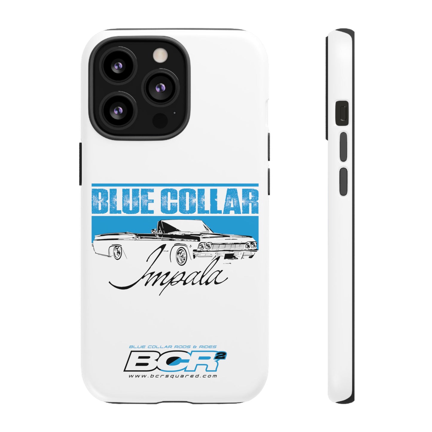 Blue Collar Impala White Phone Cases