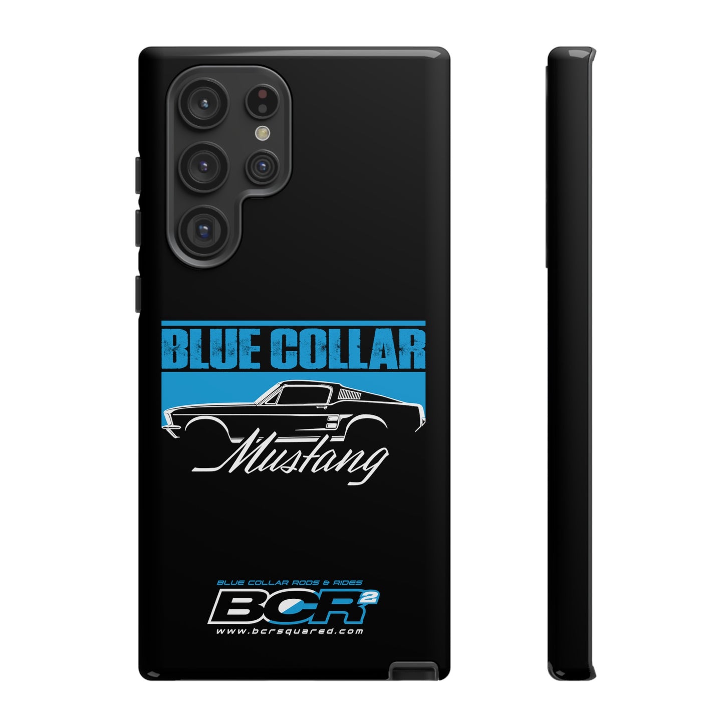 Blue Collar Mustang Black Phone Case