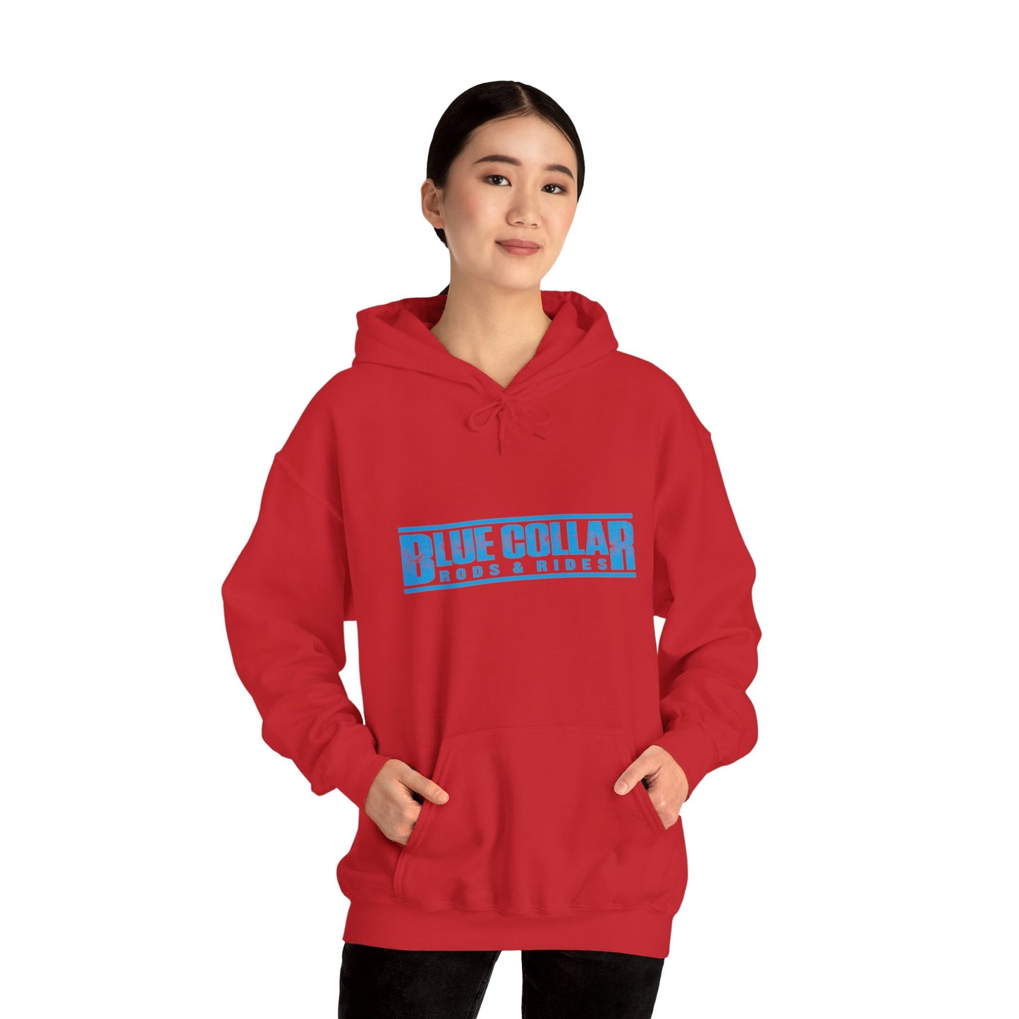 Blue Collar Block Logo Hoodie