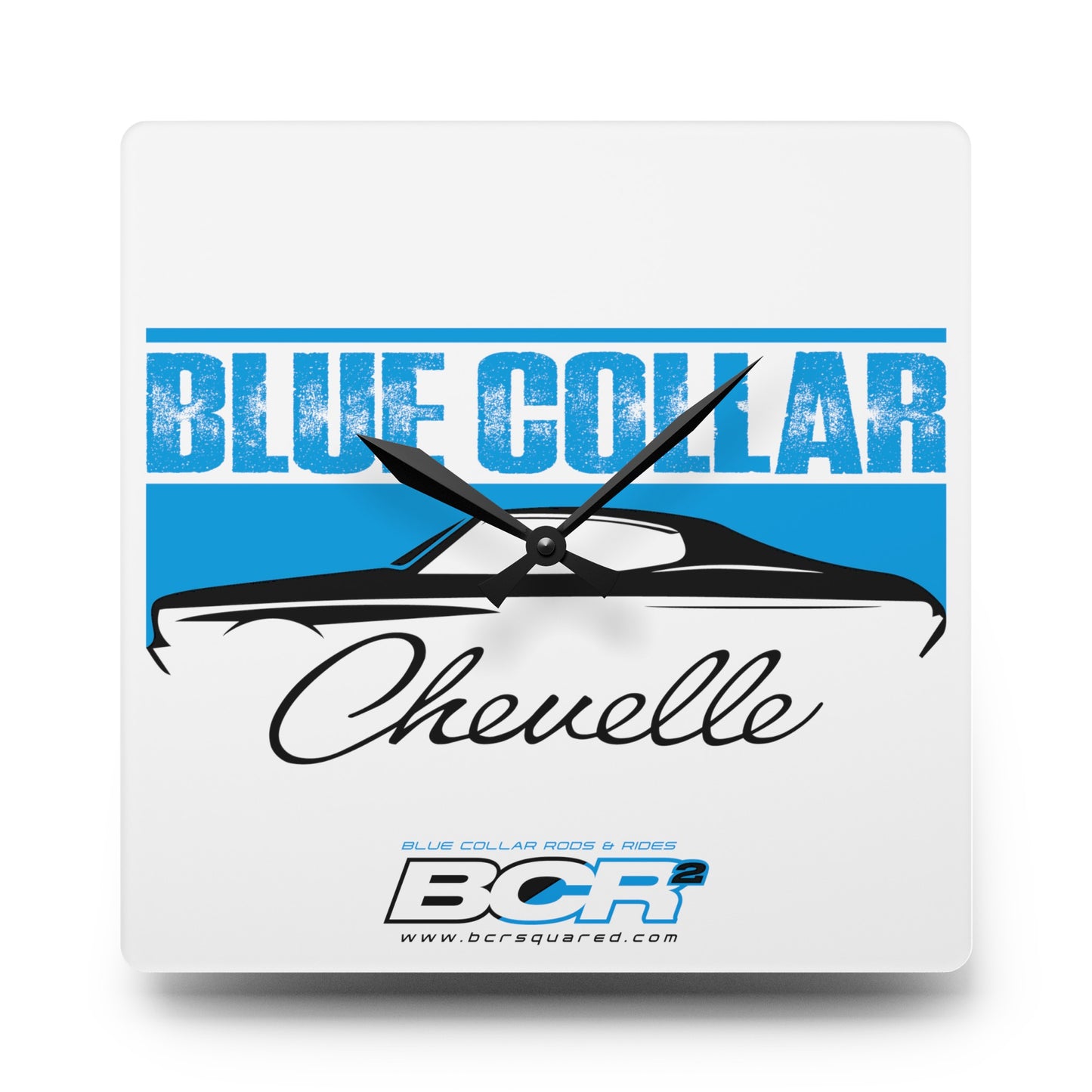 Blue Collar Chevelle Wall Clock