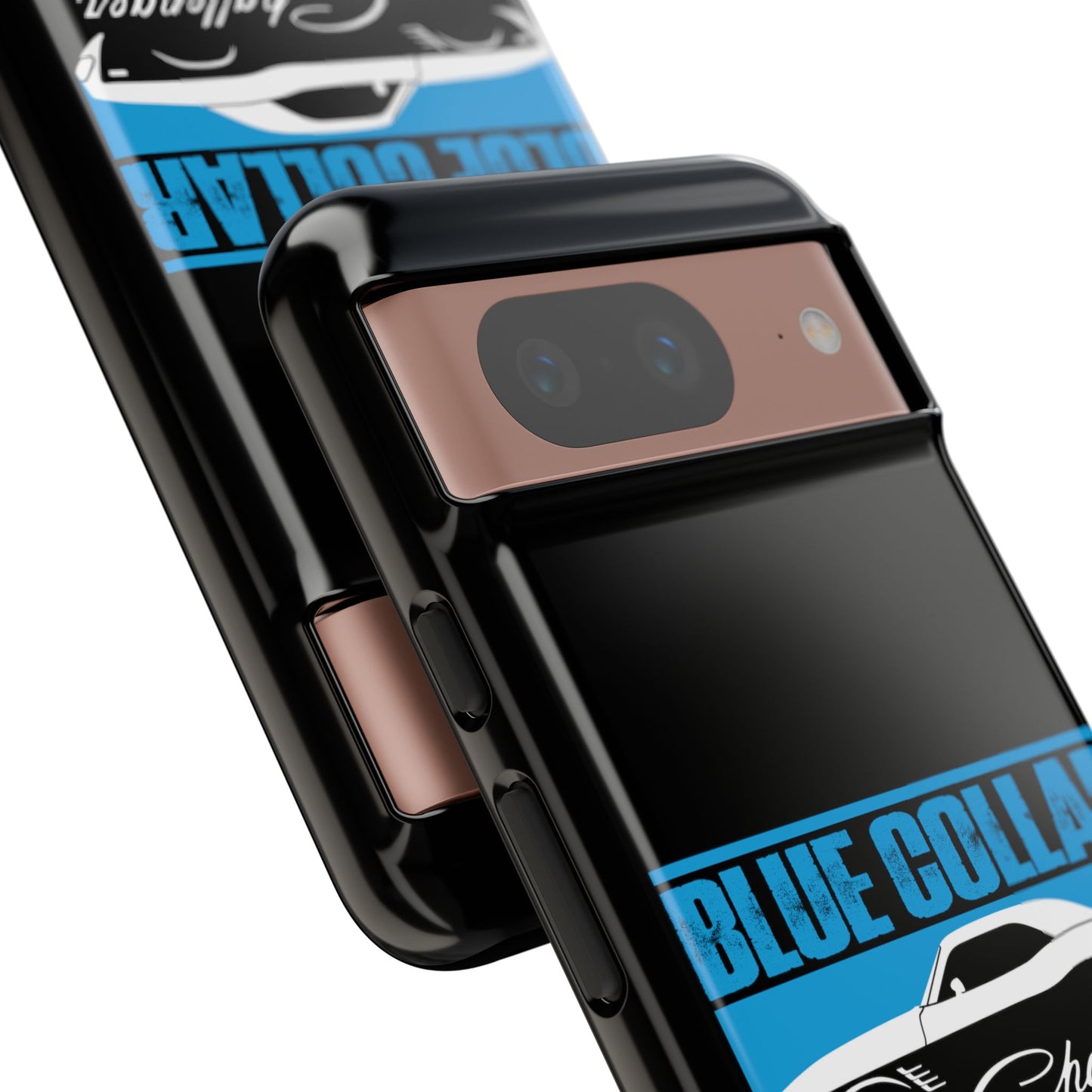 Blue Collar Challenger Black Phone Cases