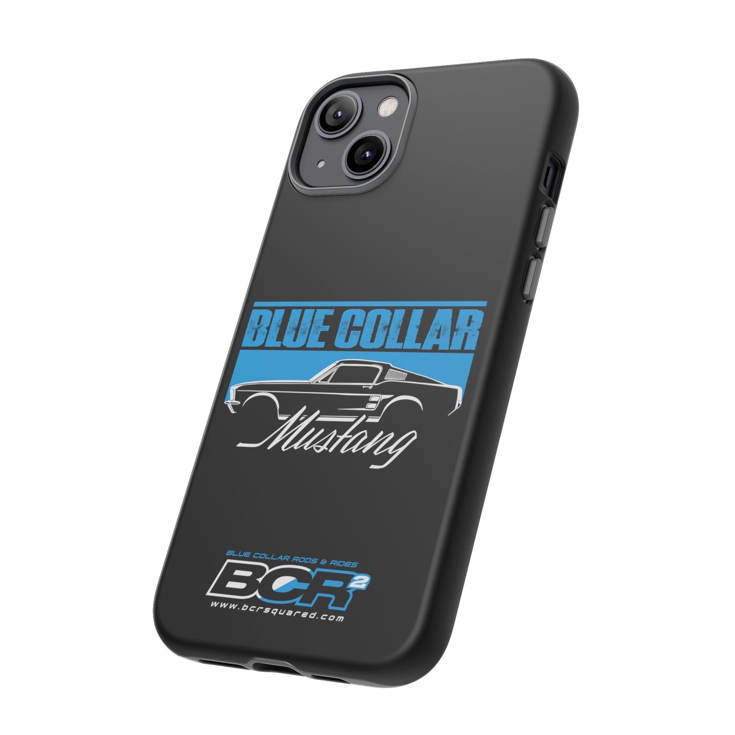 Blue Collar Mustang Black Phone Case