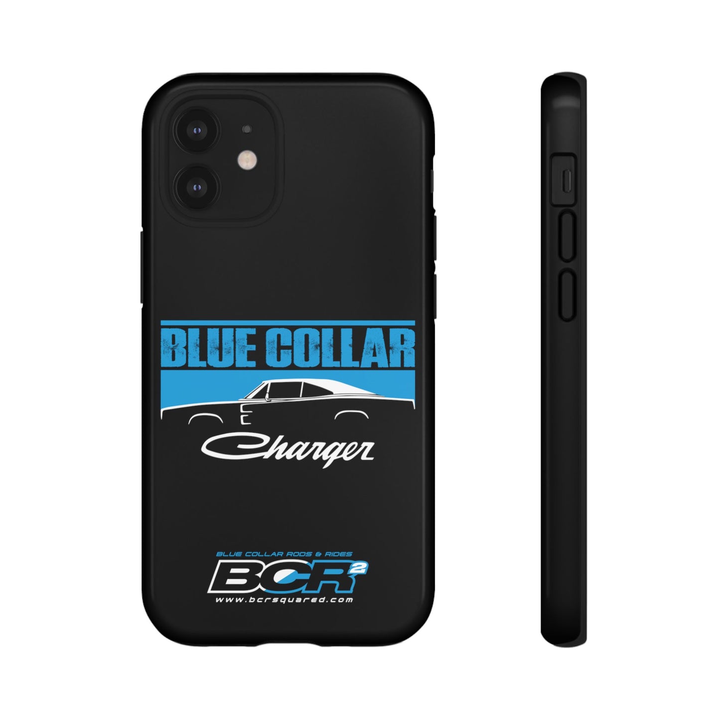 Blue Collar Charger Black Phone Cases