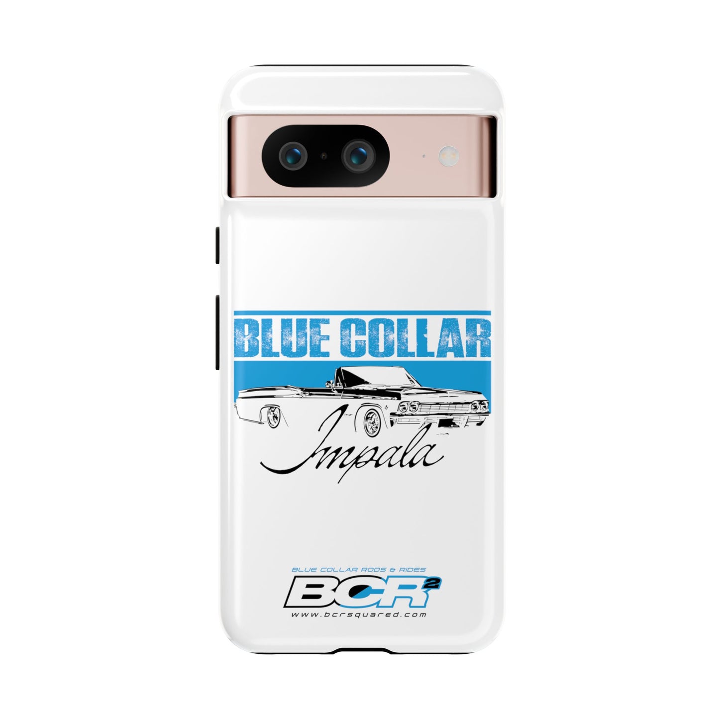 Blue Collar Impala White Phone Cases