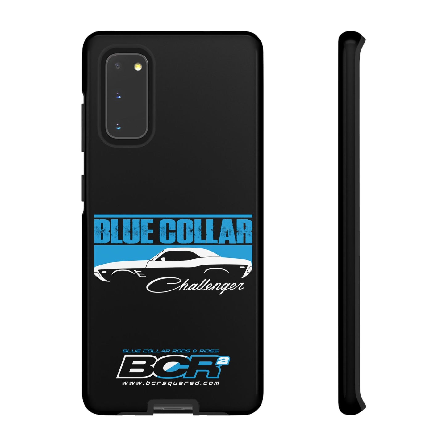 Blue Collar Challenger Black Phone Cases