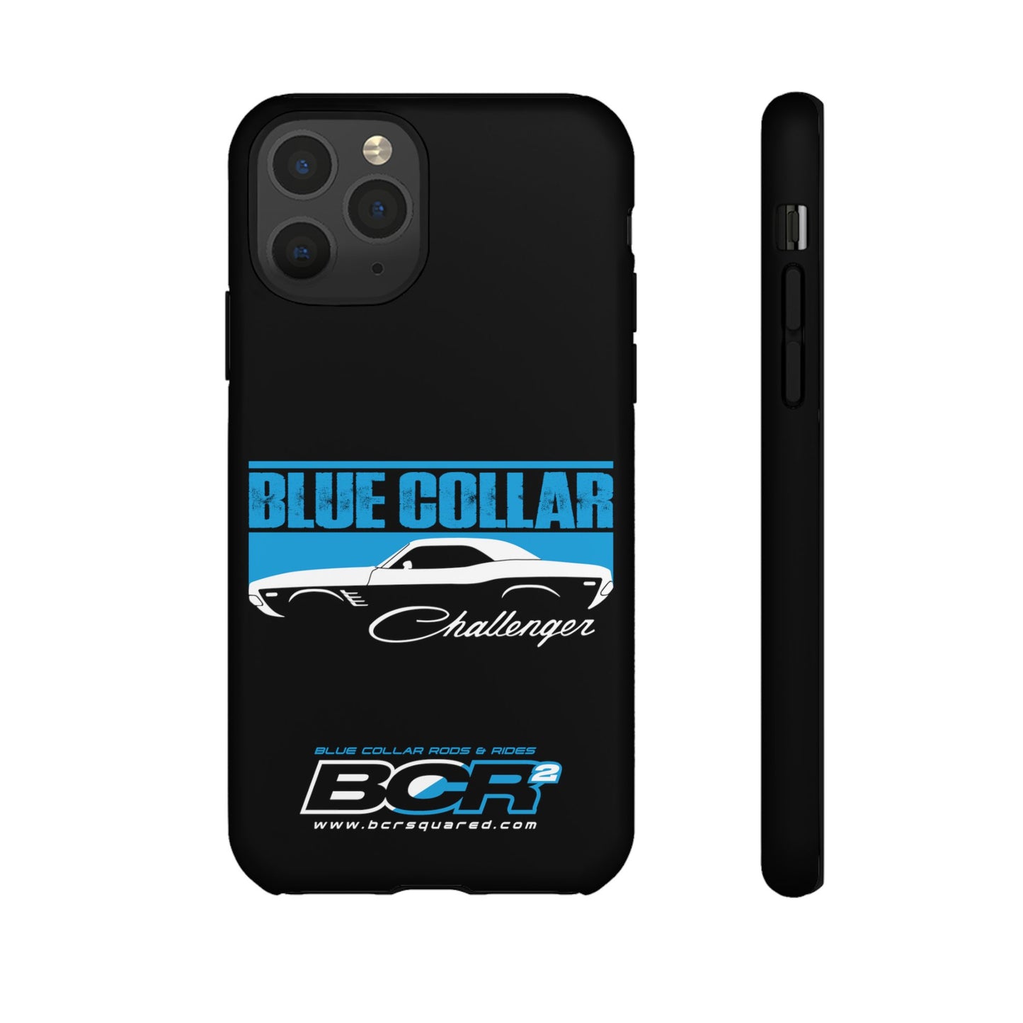 Blue Collar Challenger Black Phone Cases