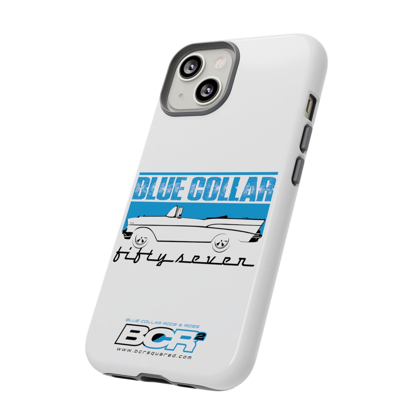 Blue Collar Fifty Seven White Phone Case