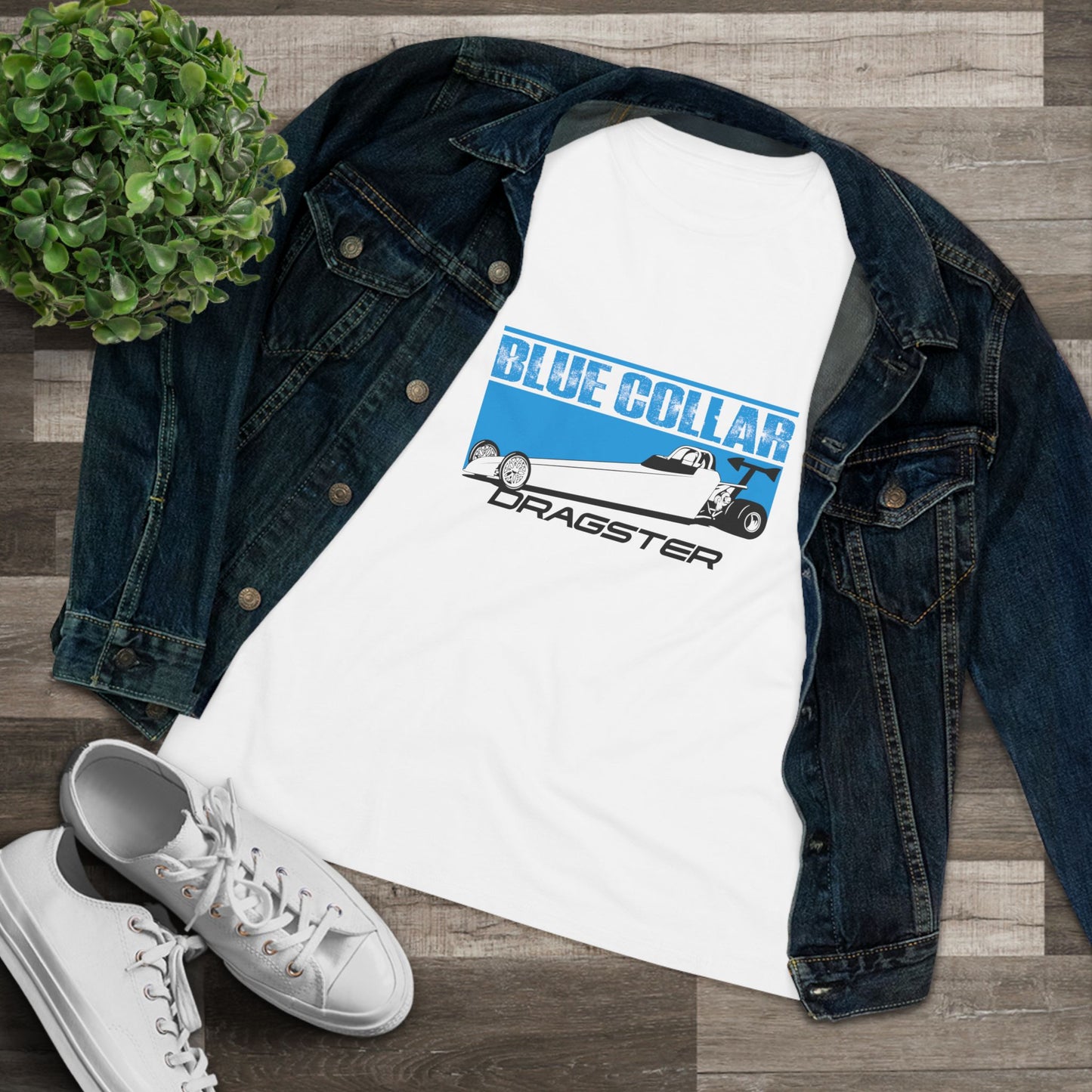 Blue Collar Dragster Women's Tee