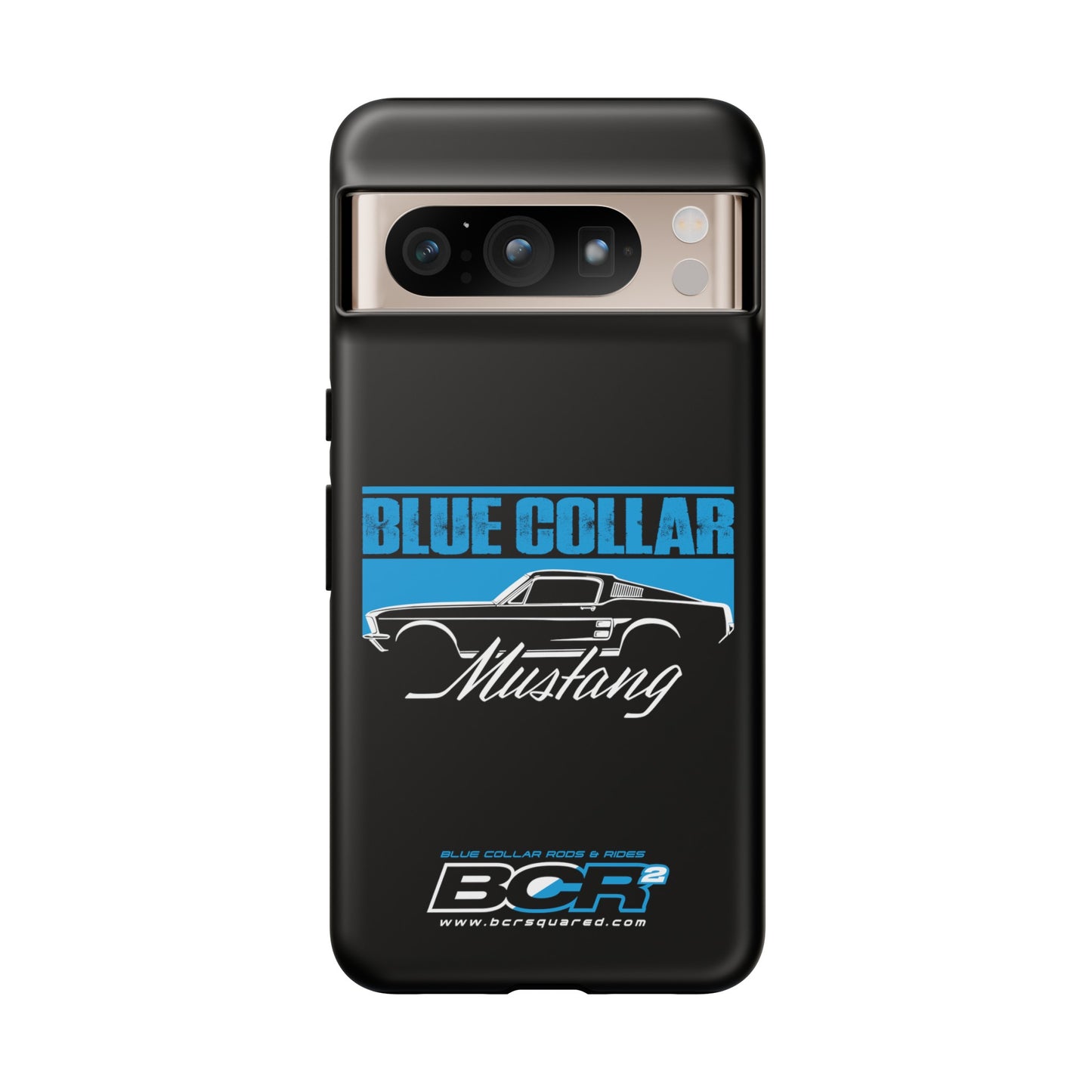 Blue Collar Mustang Black Phone Case