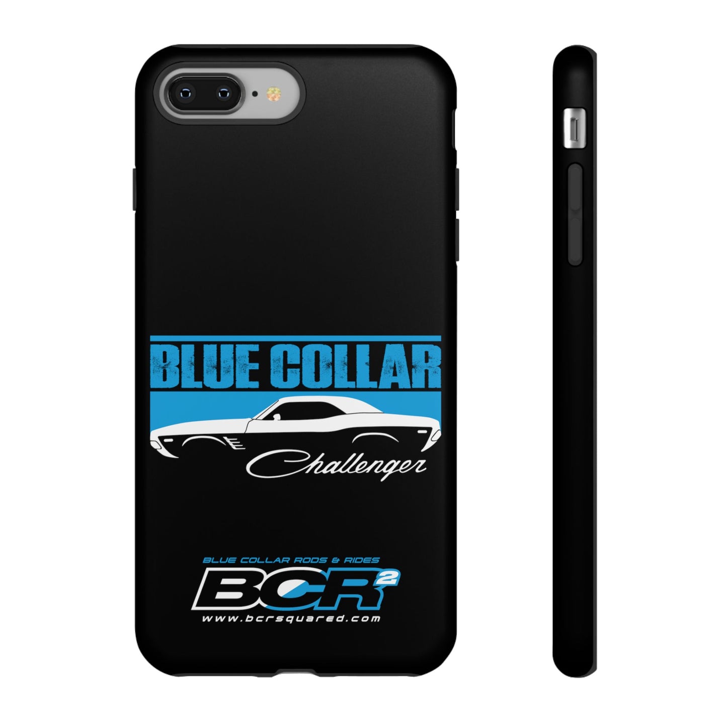 Blue Collar Challenger Black Phone Cases