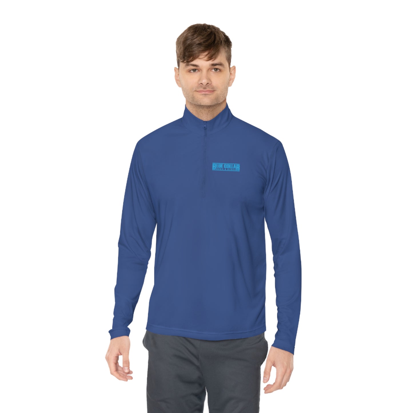 Blue Collar Block Logo Quarter-Zip Pullover