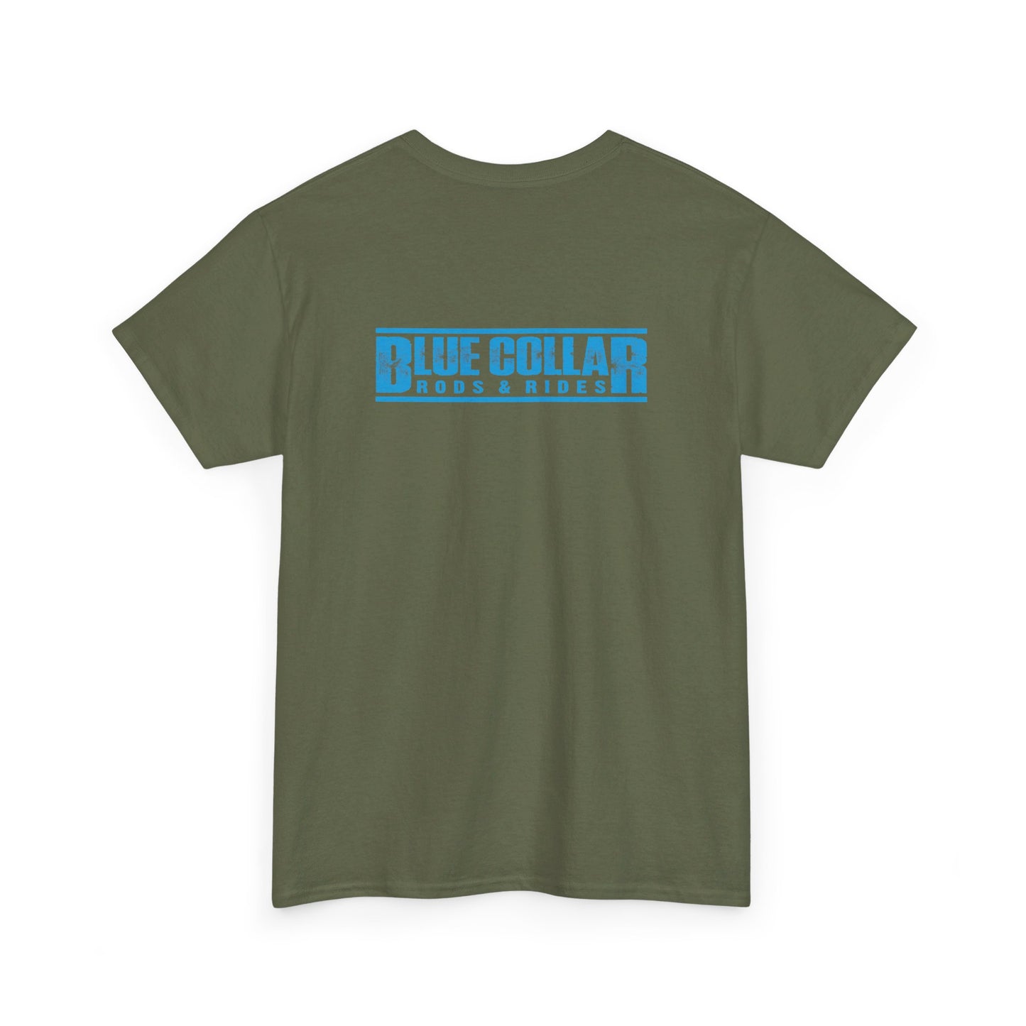 Blue Collar Block Logo Small Front Tee