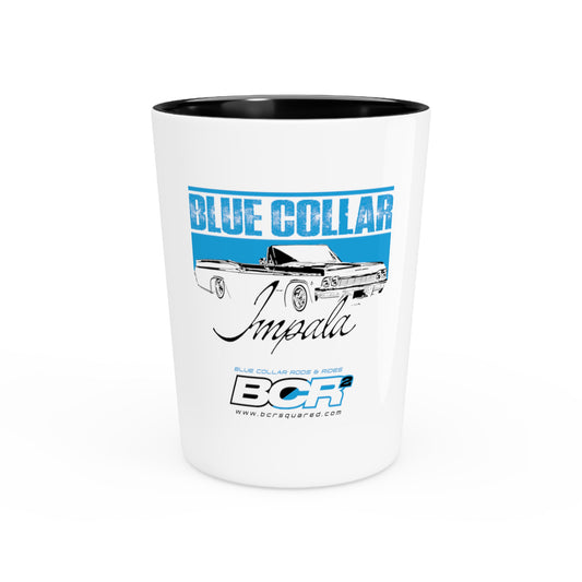 Blue Collar Impala Shot Glass