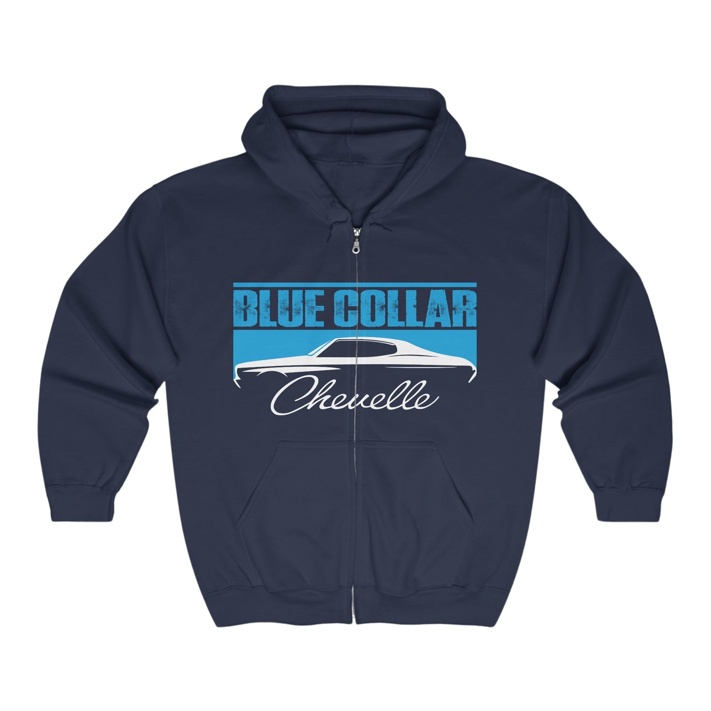 Blue Collar Chevelle Zip Up Hoodie