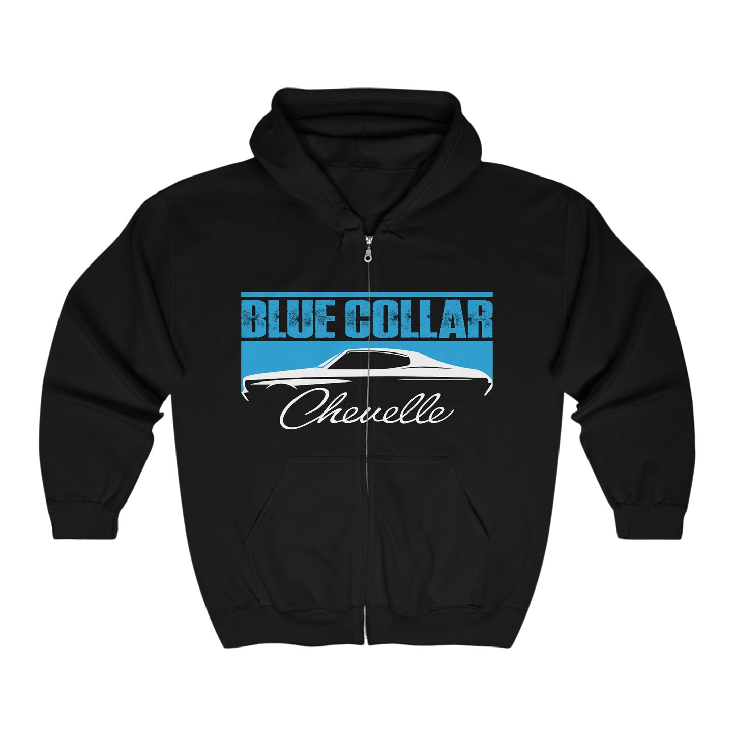 Blue Collar Chevelle Zip Up Hoodie