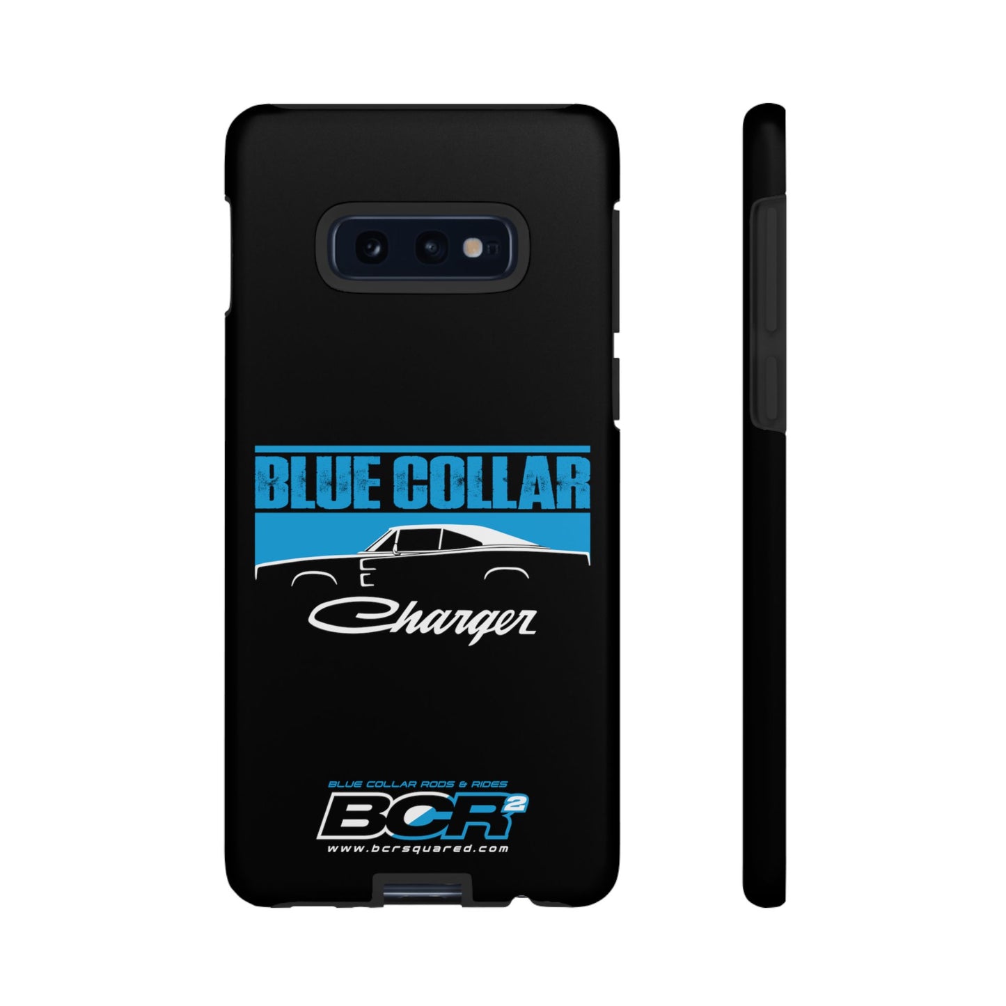 Blue Collar Charger Black Phone Cases