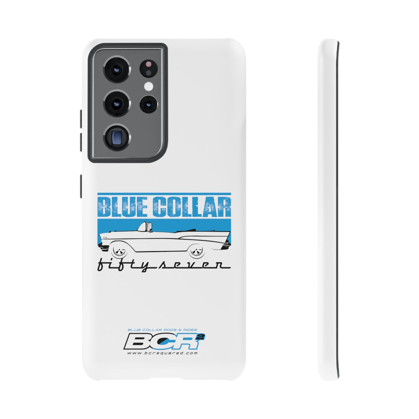 Blue Collar Fifty Seven White Phone Case