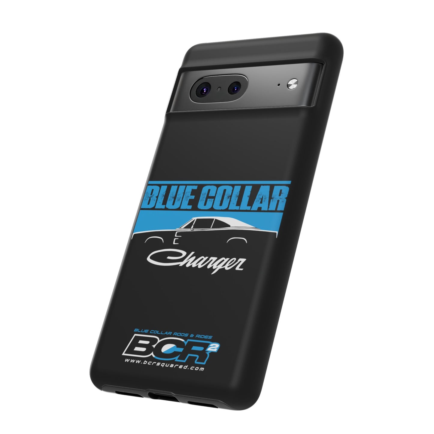 Blue Collar Charger Black Phone Cases