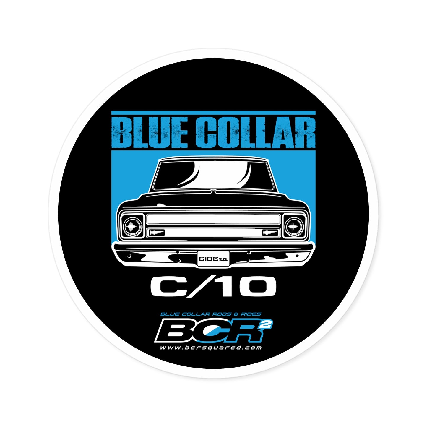 Blue Collar C/10 Sticker