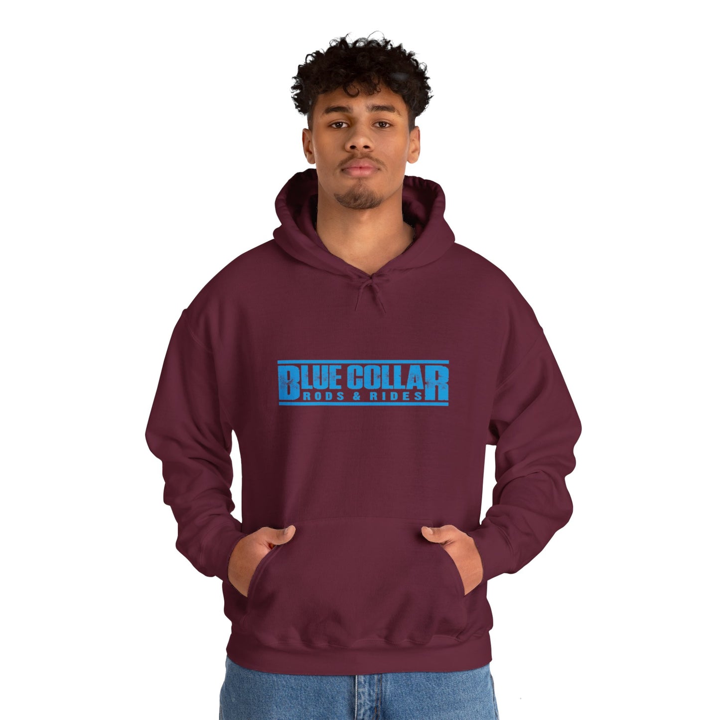 Blue Collar Block Logo Hoodie