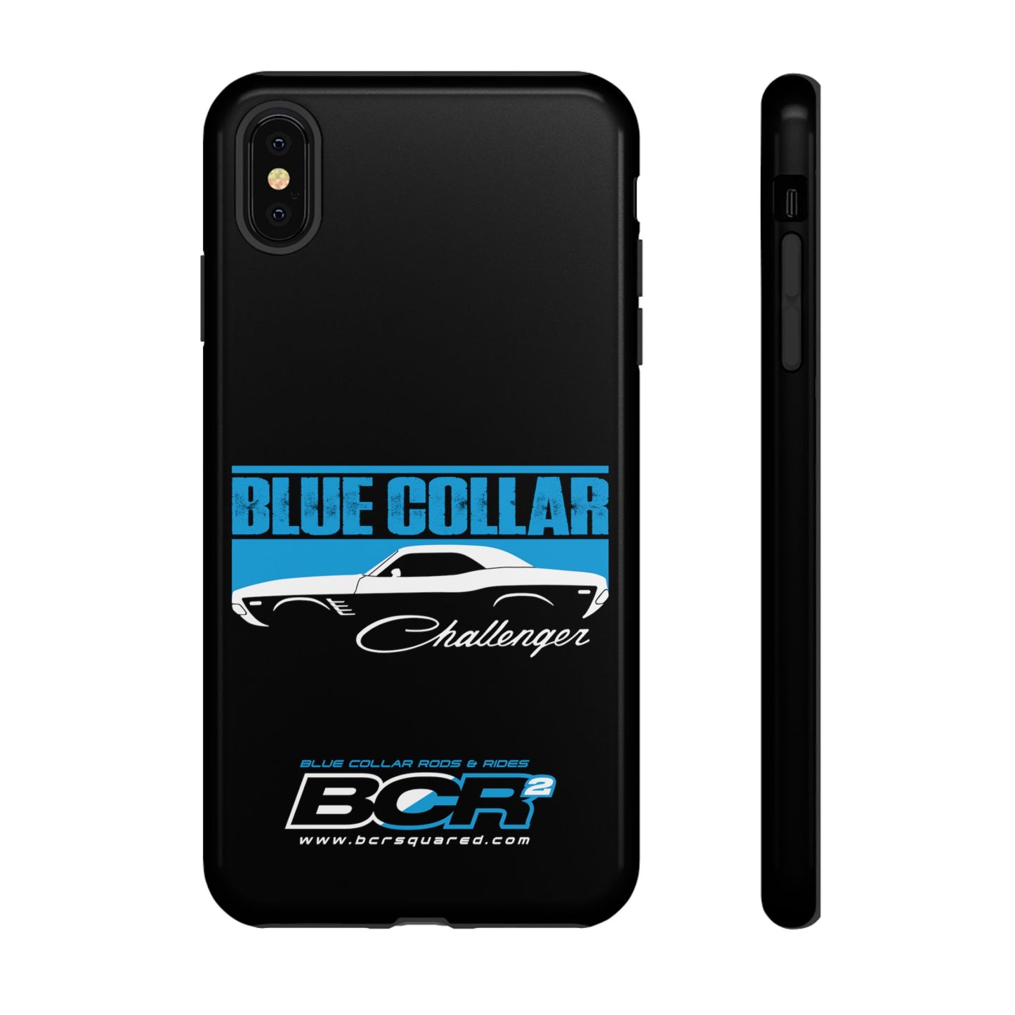 Blue Collar Challenger Black Phone Cases