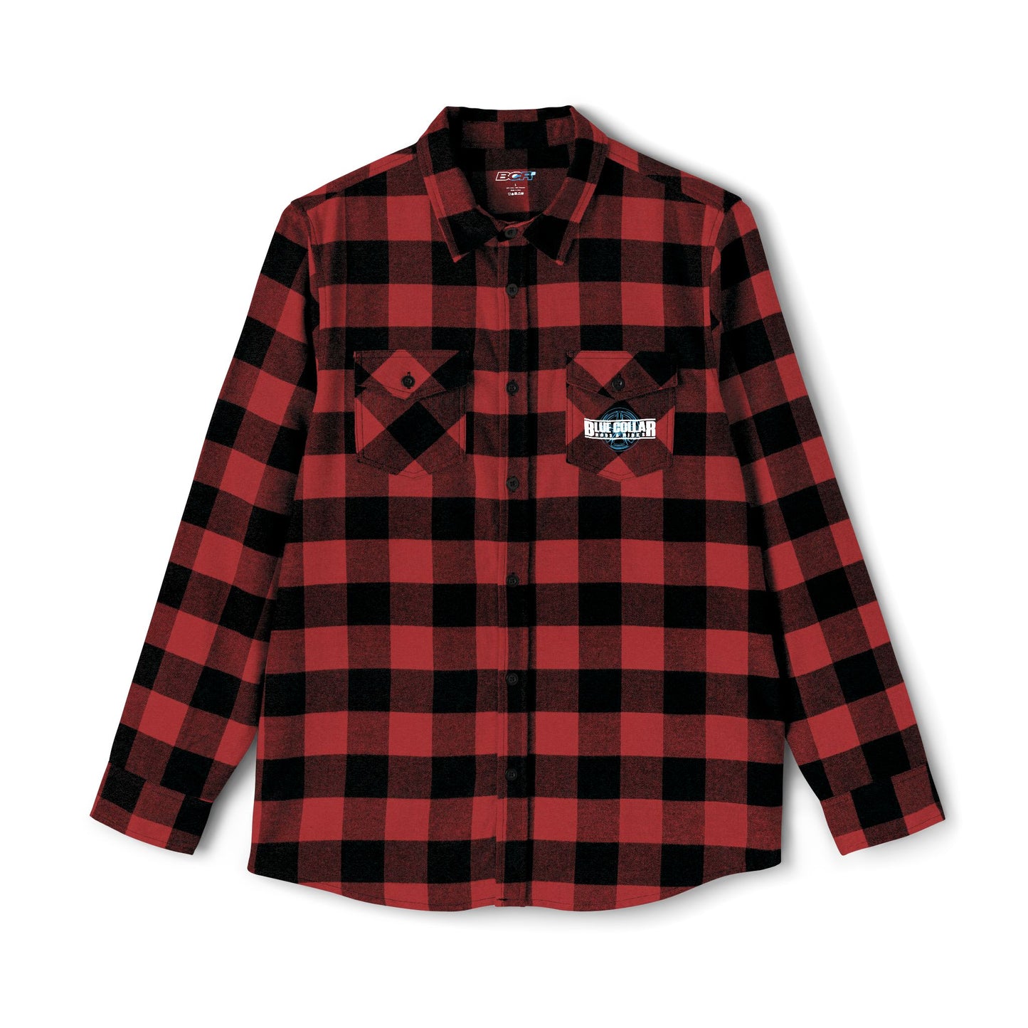 Blue Collar Wheel Flannel Shirt