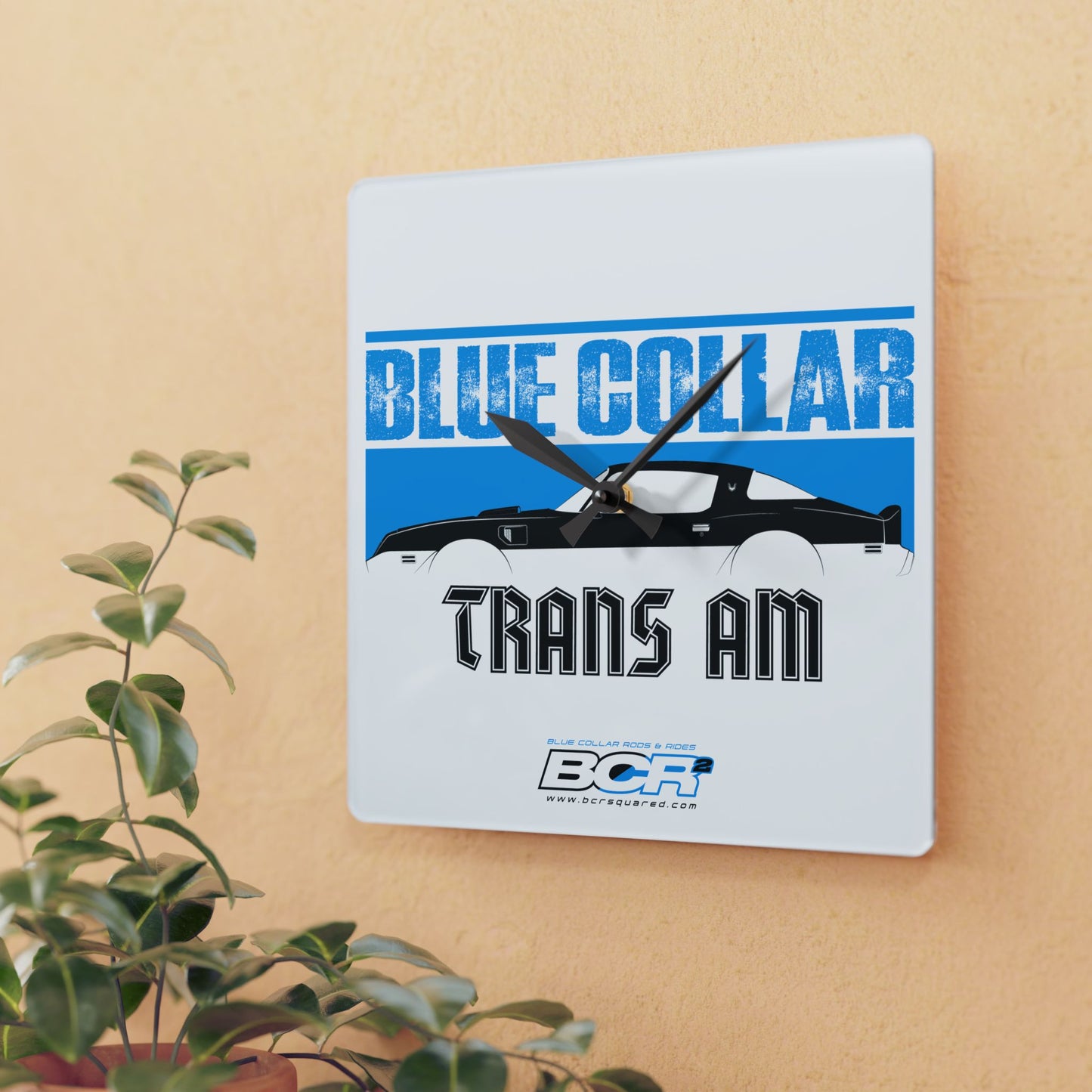 Blue Collar Trans Am Wall Clock