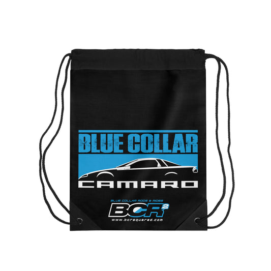 Blue Collar 4th Gen Camaro Black Drawstring Bag