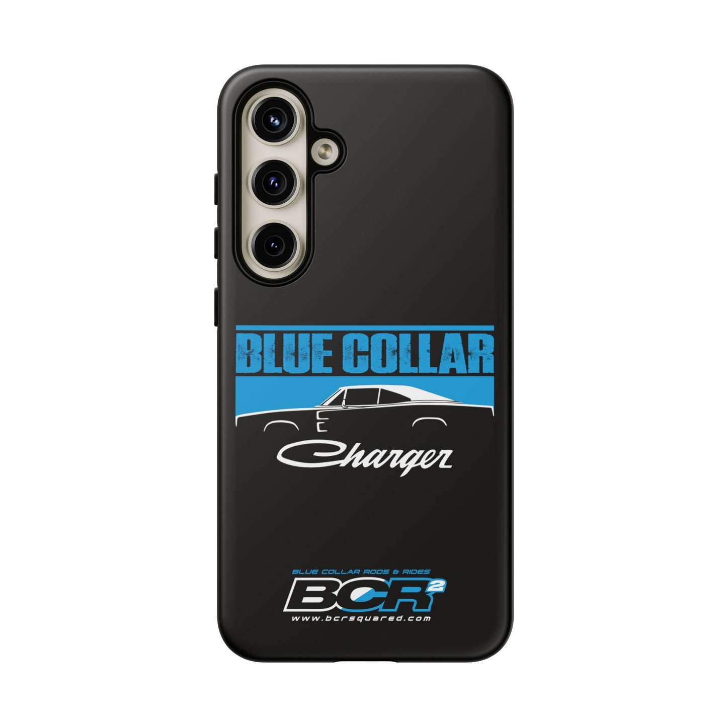 Blue Collar Charger Black Phone Cases