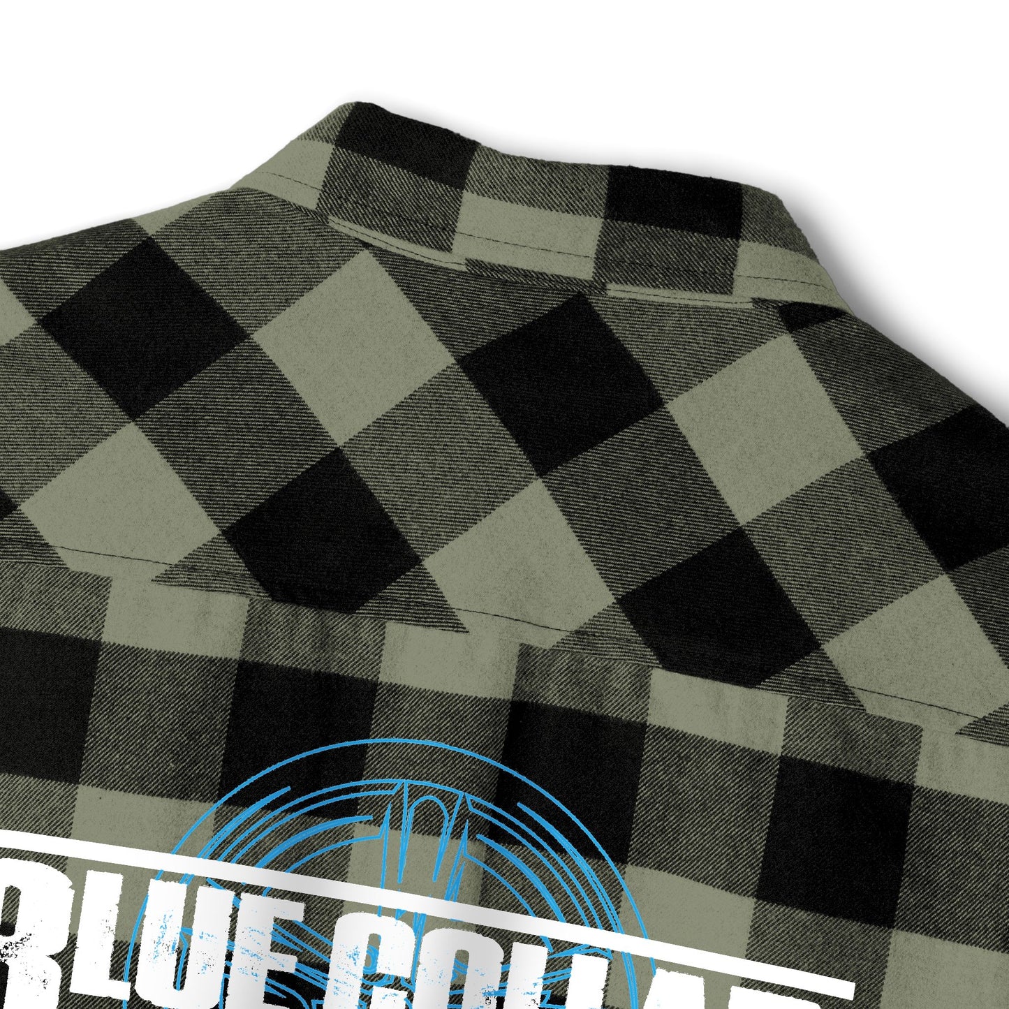 Blue Collar Wheel Flannel Shirt