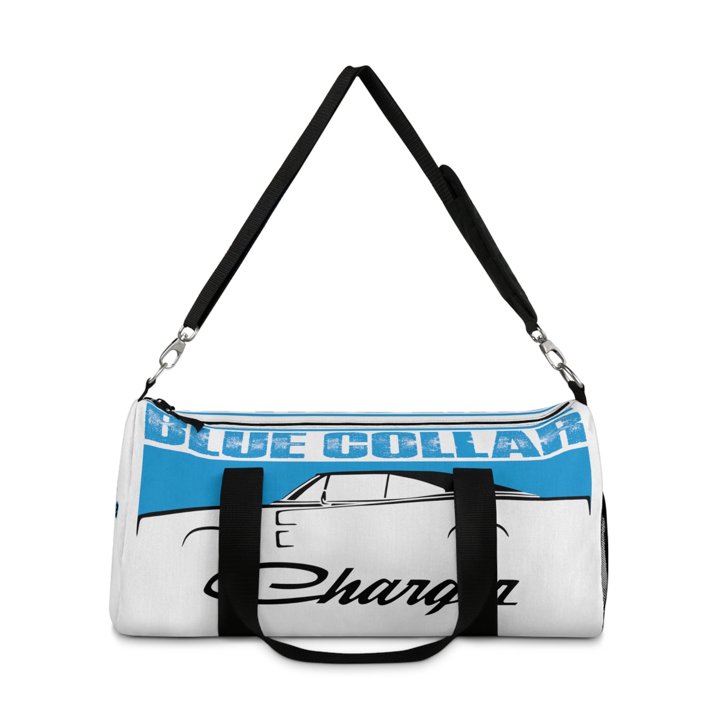 Blue Collar Charger White Duffel Bag