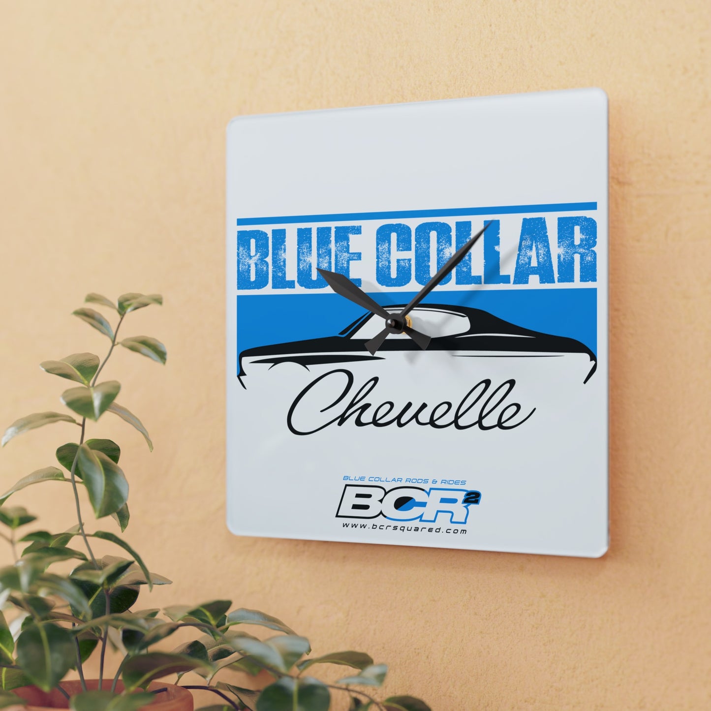 Blue Collar Chevelle Wall Clock