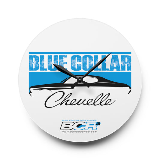 Blue Collar Chevelle Wall Clock