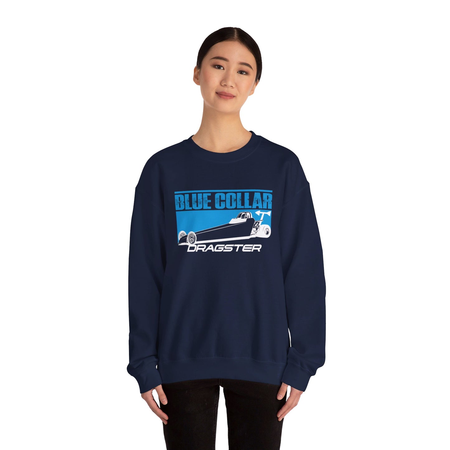 Blue Collar Dragster Crewneck Sweatshirt