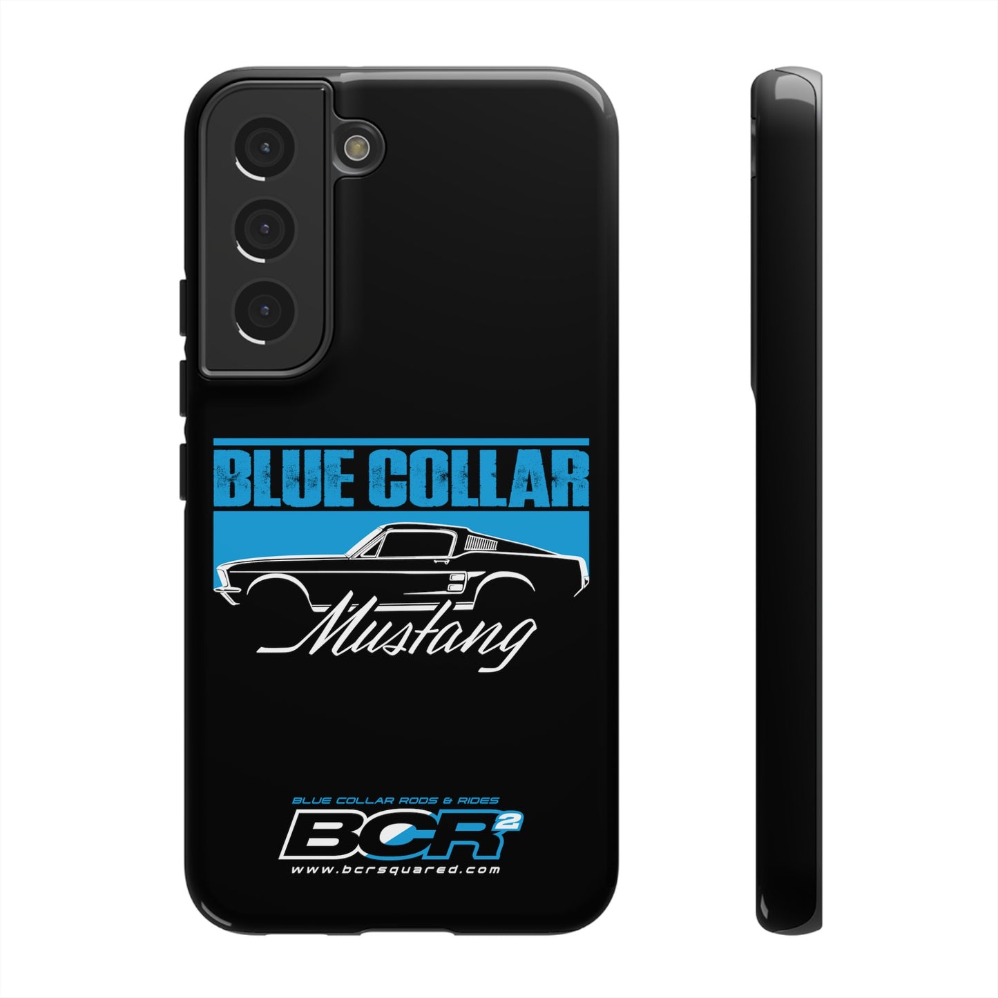 Blue Collar Mustang Black Phone Case