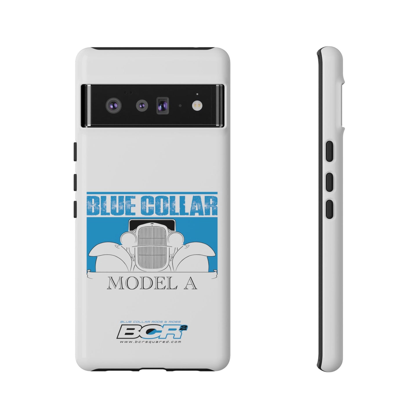 Blue Collar Model A White Phone Case