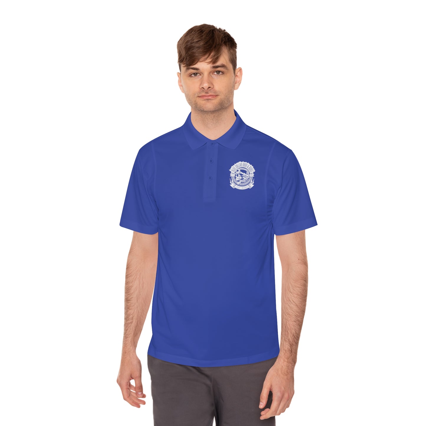 Blue Collar Skull 1 Polo Shirt