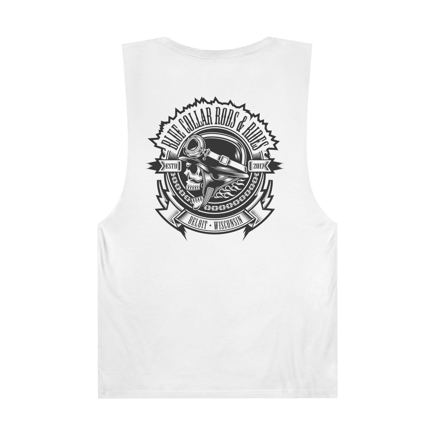 Blue Collar Skull 1 Unisex Sleeveless Tee