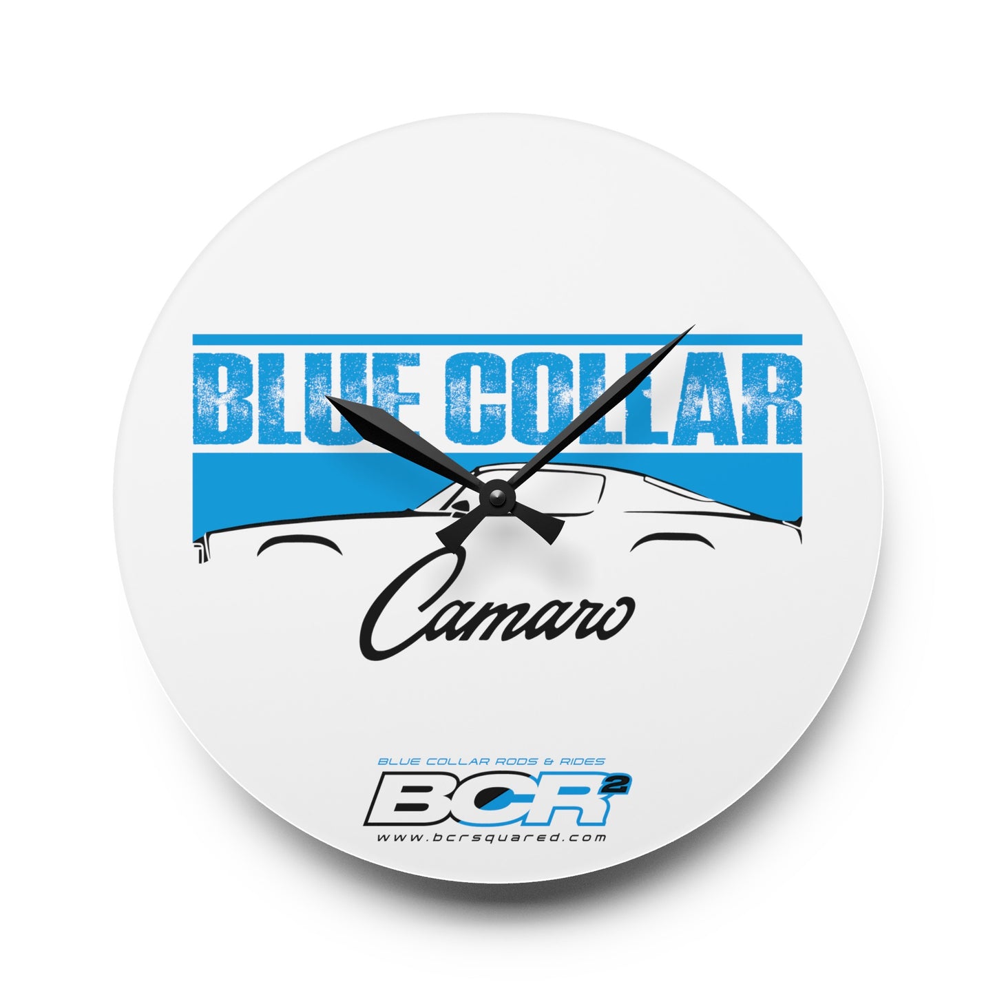 Blue Collar 2nd Gen Camaro Wall Clock