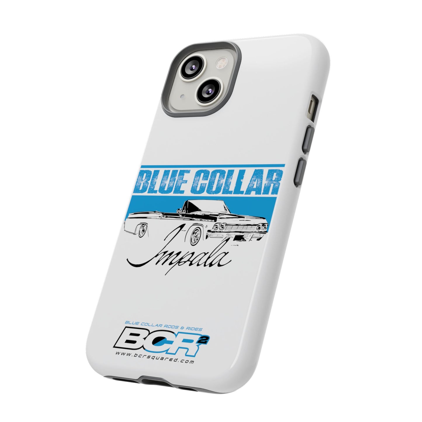 Blue Collar Impala White Phone Cases