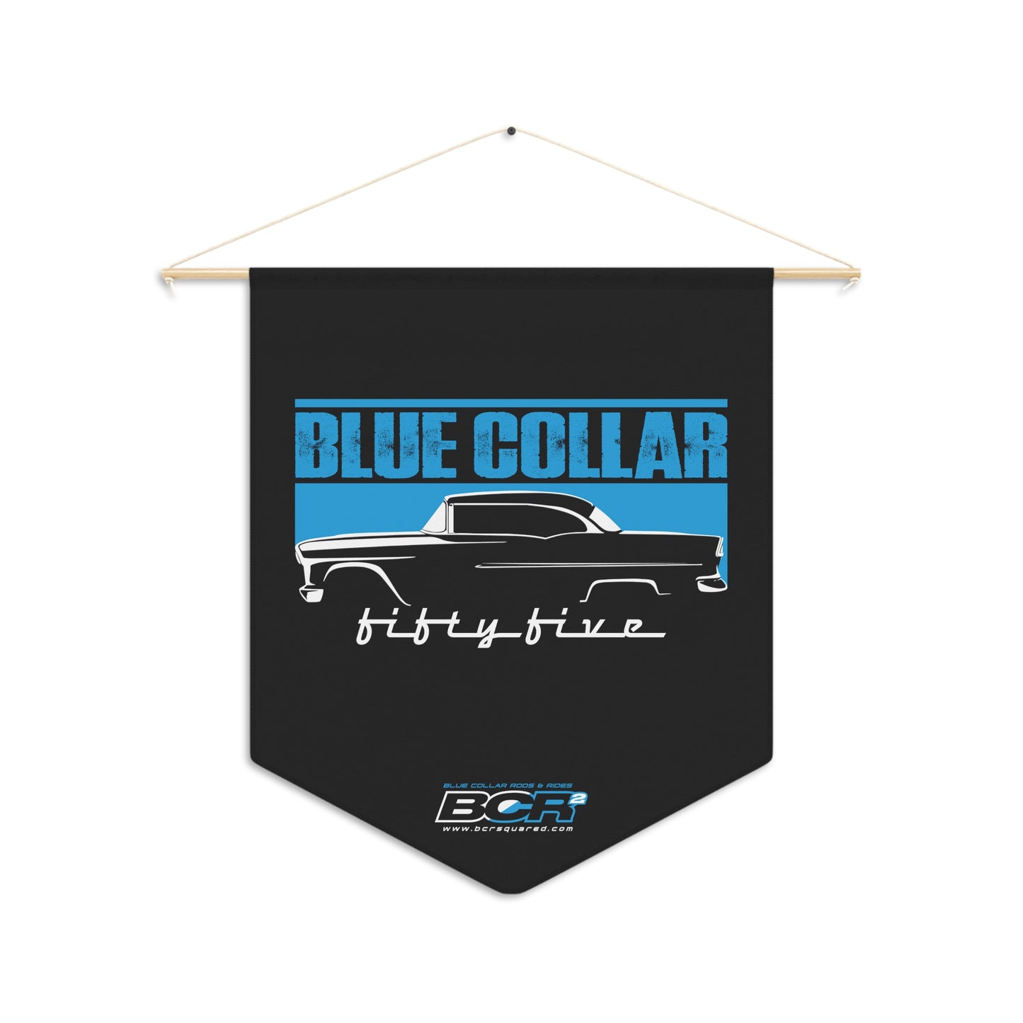 Blue Collar Fifty Five Pennant Banner